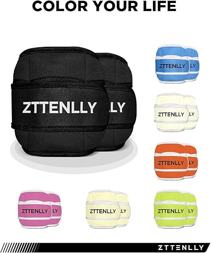 Adjustable Ankle Weights for Women Men and Kids | 1 Pair 5 10 15 18 20 Lbs Leg Wrist Ankle Weight Straps for Yoga, Walking, Running, Aerobics, Gym, Dance, Pilates, Cardio