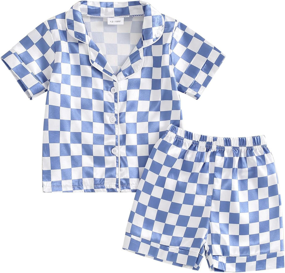 Toddler Girl Floral Pajamas Set Short Sleeve Button Down Shirt And Shorts 2Pcs Kids Pjs Loungewear