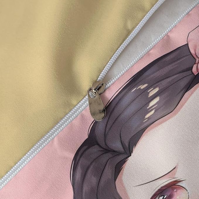 Ne-Zuko Anime Duvet Cover 3 Piece Bedding Set,Teen Anime Comforter Cover Set Super Soft Duvet Cover with Pillowcase (styel 6,Full 79x90in  20x30in)