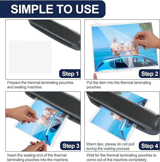 33 PCS Laminating Sheets 9”x11.5”, Thermal Laminating Pouches, 3mil Plastic Paper Laminate Sheets, Laminator Sheets Plasticized Craft Office and School Supplies, Lamination Sheets for 8.5”x11” Paper