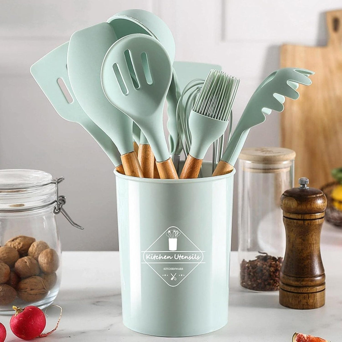 Silicone Cooking Utensil Soup Spoon Brush