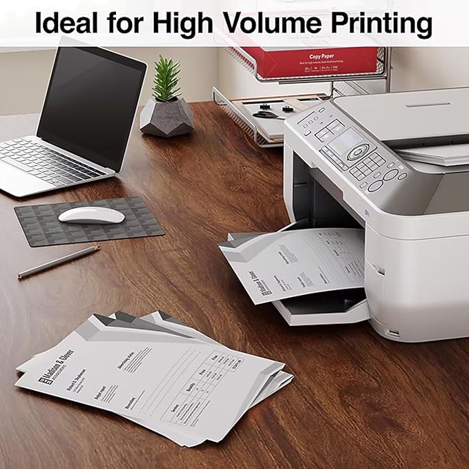 Staples TRU RED Printer Paper, 8.5" x 11", Designed for High-Speed Printers, 92-Brightness, White Color (500 SheetsReam)