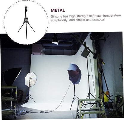 POPETPOP Lightweight Tripod Foldable Selfie Stick Photo Taking Stand Anti-Slip Foot for Camera Phone Live Streaming