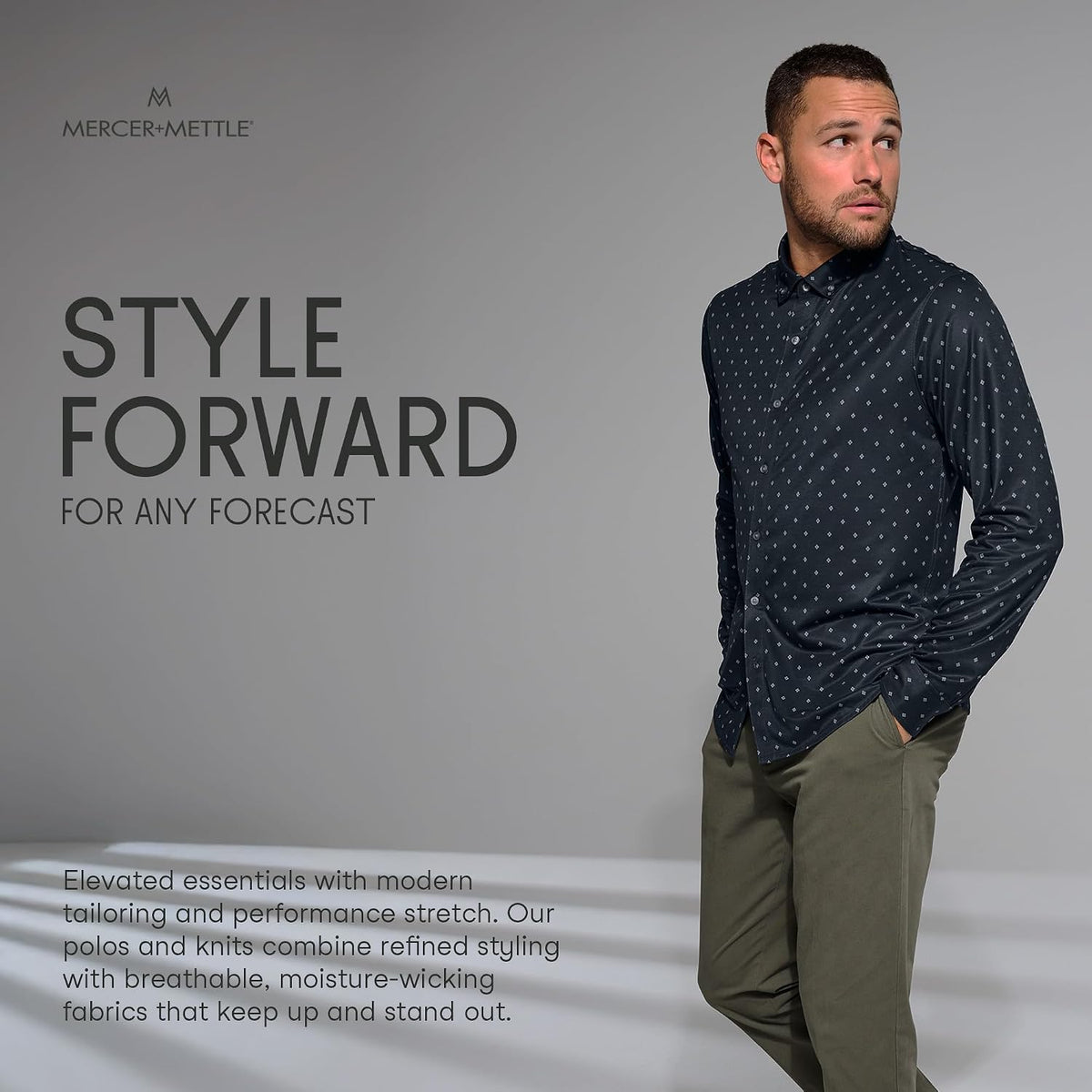 Unisex Stretch Jersey Long Sleeve Shirt | Button Down Work Shirt for Men & Women, Long Sleeve Jersey Top