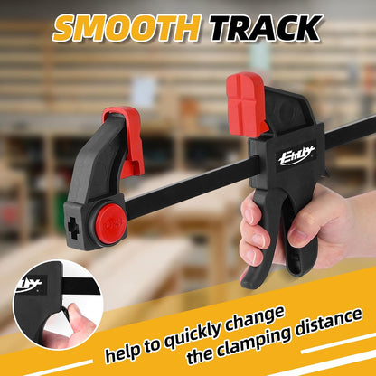 50" Bar Clamp for Woodworking 1-Pack, One-Handed Clamp/Spreader, Light-Duty Quick-Change F Clamp with 170 LBS Load Limit, Ideal for Woodworking/Carpentry/Home Improvement/DIY