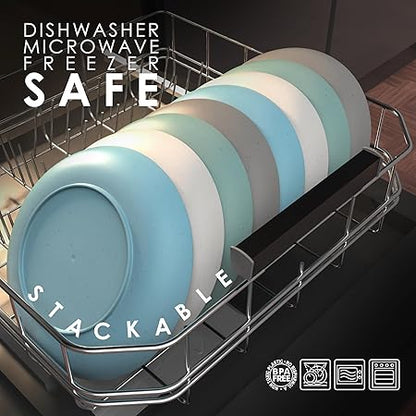 8 Wheat Straw Plates 9"  8 Wheat Straw Plates 10" - Dishwasher Microwave Safe