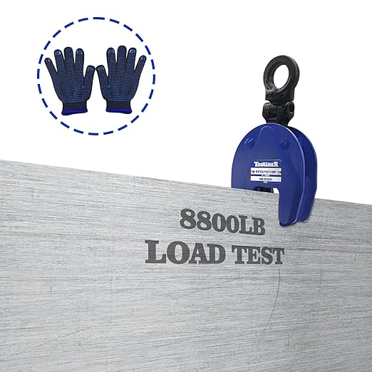 Vertical Plate Clamp, 2200lbs1T Plate Lifting Clamp Jaw Opening up to 0.8 inch, for Lifting and Transporting