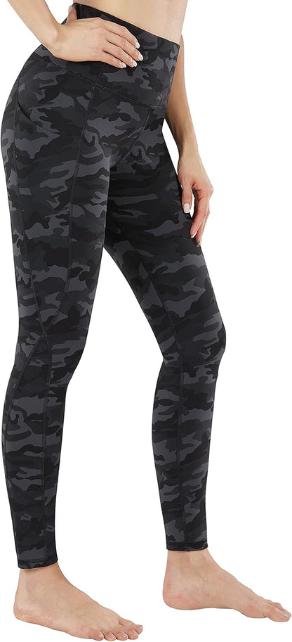 PHISOCKAT High Waist Yoga Pants Women with Pockets, Leggings for Women Tummy Control, Workout Leggings