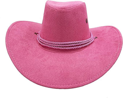 Men's Outback Faux Felt Wide Brim Western Cowboy Hat