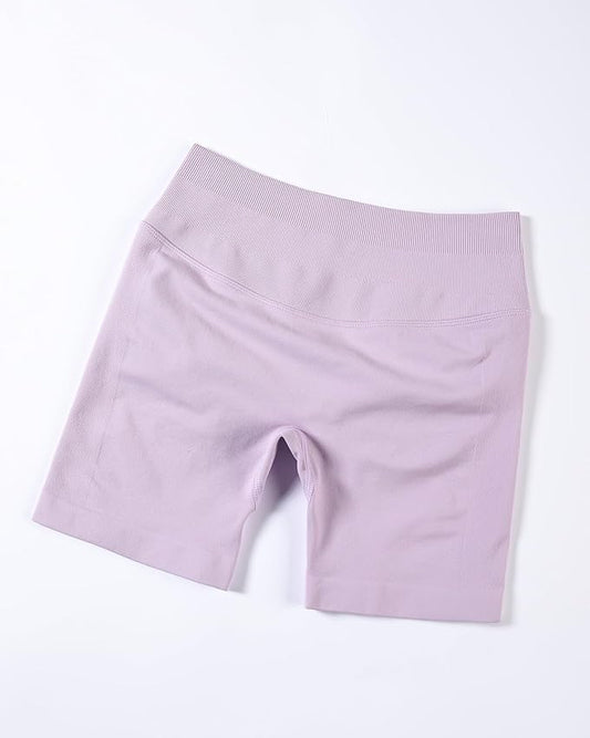 AUROLA Intensify Workout Shorts for Women Seamless Scrunch Short Gym Yoga Running Sport Active Exercise Fitness Shorts Lilac Snow