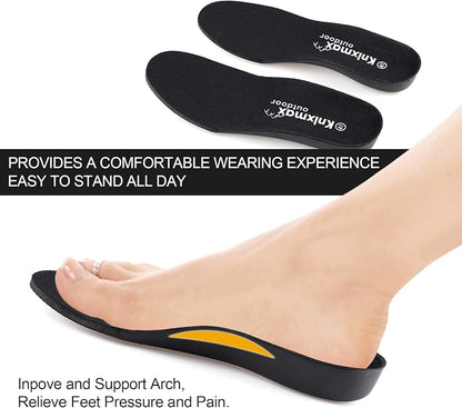 Cushioned Sports Insoles for Men Women Replacement Shoe Inserts for Plantar Fasciitis Flat Feet Comfort Sneakers Running Shoes Sole Insert Size 5-13