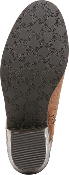 Vionic Women's Ankle Bootie Finn – Comfortable Short Boots with Zipper Closure and Built in VIO Motion Technology, Providing Arch Support, Stability, Flexibility, and Cushioning, Sizes 5-12