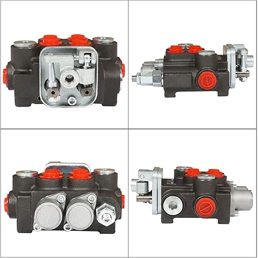 ALL-CARB Hydraulic Valve 2 Spool Hydraulic Directional Control Valve 11GPM 3600PSI BSPP Double Acting for Tractors Loaders Tanks