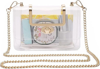 Transparent Clutch Clear Purse Crossbody Shoulder Bags Stadium Approved Bags