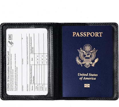 Honmein 1 Pcs Passport holders?Ultra Slim passport wallet?PU Leather Passport Cover Case for Women and Men ( blue)