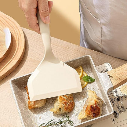 Silicone Pancakes Shovel,Wide Spatula Turner,Non-Stick Tamagoyaki Spatula,Japanese Omelette Spatula,Flexible Silicone Turner for Kitchen(white), AM0XEB0LJH2US