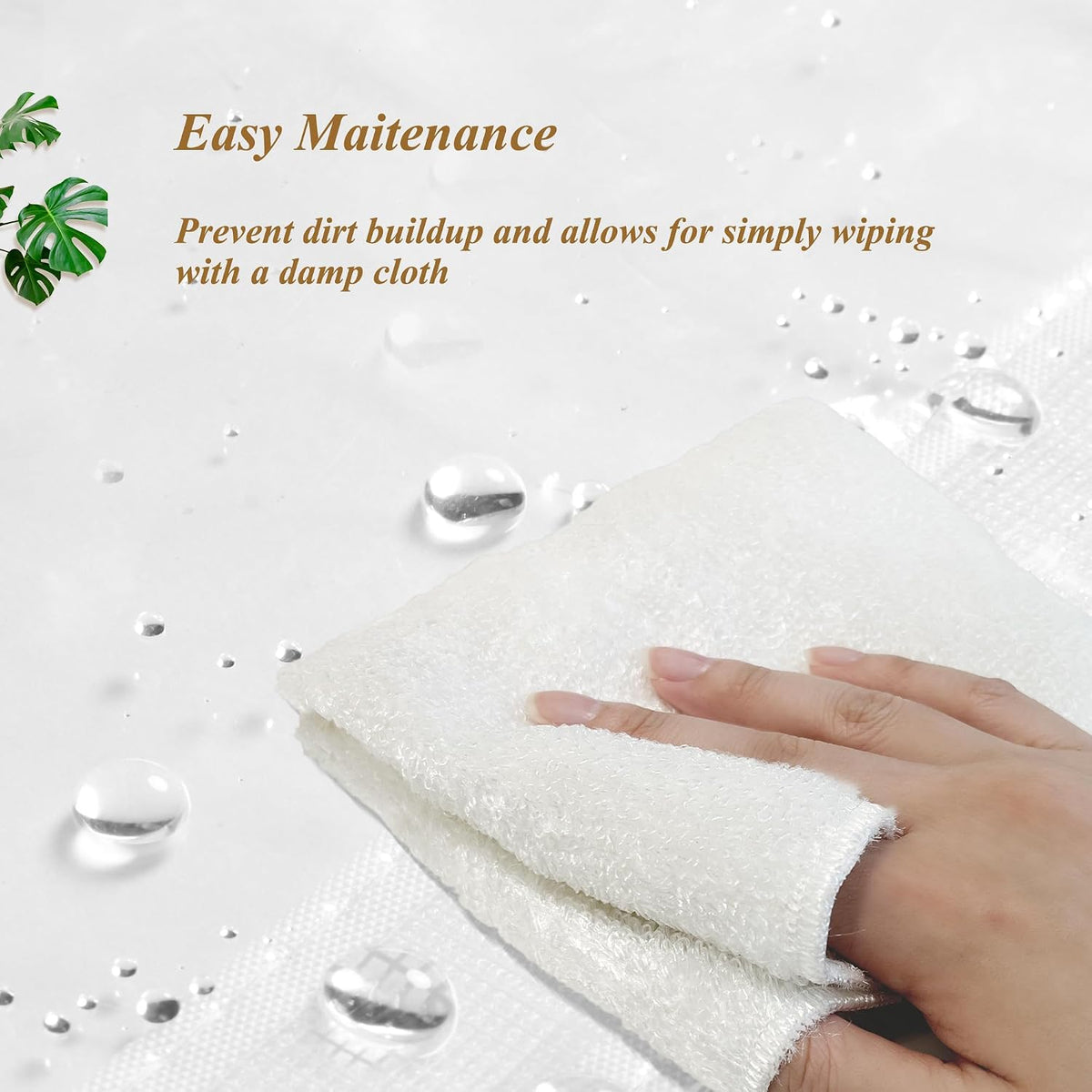 Clear PEVA Shower Curtain Liners with 3 Magnets, Water Proof Plastic Shower Liner for Bathroom or Shower Stall, 54x78