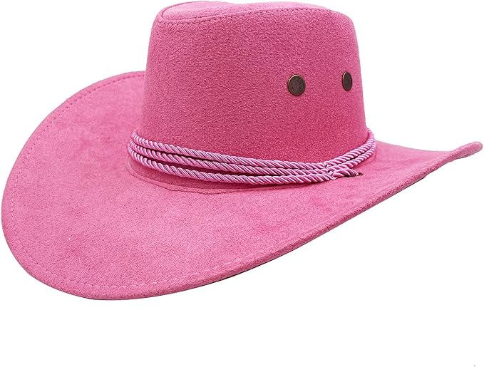 Men's Outback Faux Felt Wide Brim Western Cowboy Hat