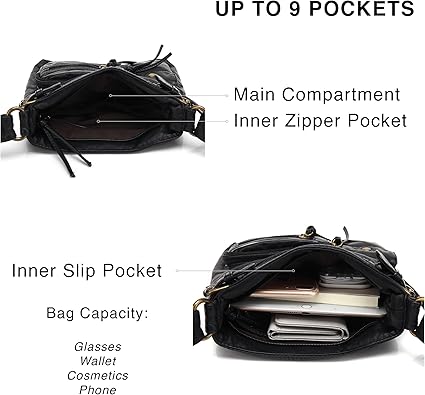 Scarleton Crossbody Bags for Women Purses and Handbags Multi Pocket Shoulder Bag Faux Leather Small, H1833