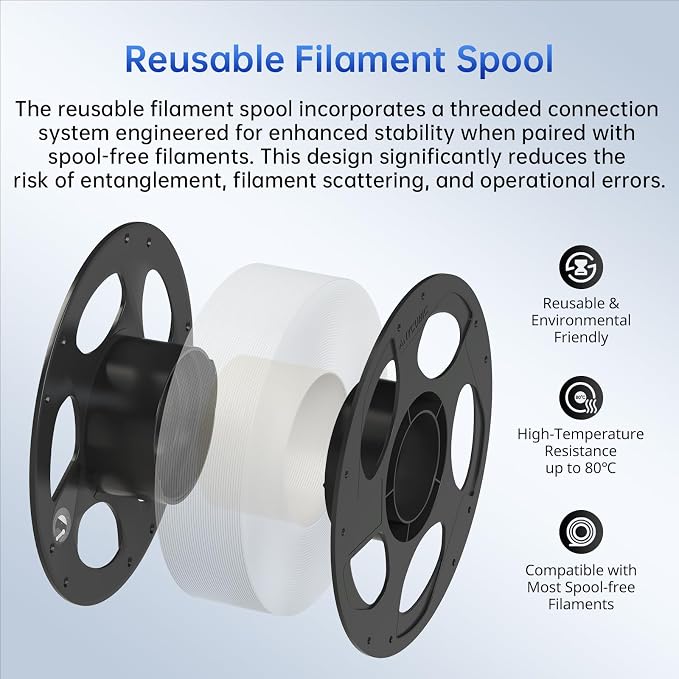 ANYCUBIC PLA Plus (PLA+) 3D Printer Filament 1.75mm, High Toughness 3D Printing Filament, Dimensional Accuracy +/- 0.02mm, Print with Most FDM 3D Printers, 1KG Reusable Spool, Texture Gray