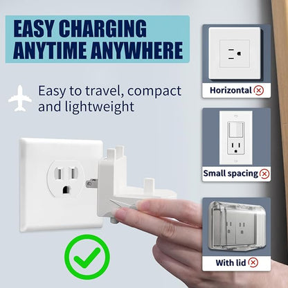 Wall Charger for Oral-B Braun Electric Toothbrush, Wireless Electric Toothbrush Wall Charger for Oral-B and Braun Most Models (Excluding IO 7/8/9/10 and Pulsonic Series) (Black)