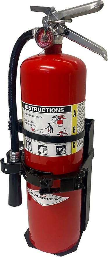 Heavy Duty Fire Extinguisher Vehicle Bracket for 10lb Dry and/or 5lb Co2 Generic for 809