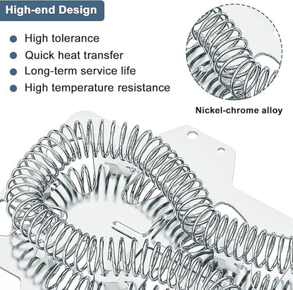 Dryer Heating Element Compatible with Samsung DV50F9A6EVWA2-000, Samsung DV337AERXAA-0000, Samsung DV409AEWXAA-0000, Samsung DV393ETPARAA1-0001 Dryers