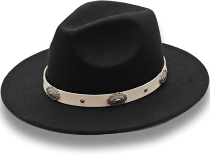 Cowboy Hat Bands for Men Women, Faux Leather Hat Belt for Cowboy/Western/Fedora/Cowgirl Hats