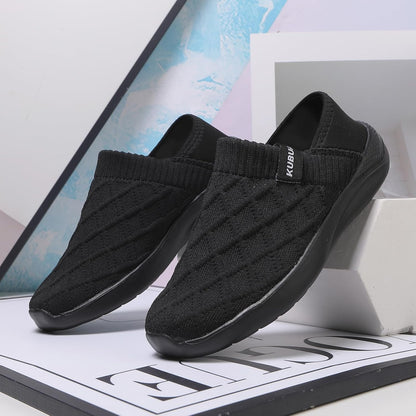 KUBUA Mens Womens Slippers Indoor Lightweight House Shoes Outdoor Breathable Slip on Loafers