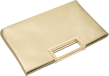 SWEETV Clutch Purses for Women Evening Formal, Fashion PU Leather Purse for Prom, Cocktail, and Wedding,Nina
