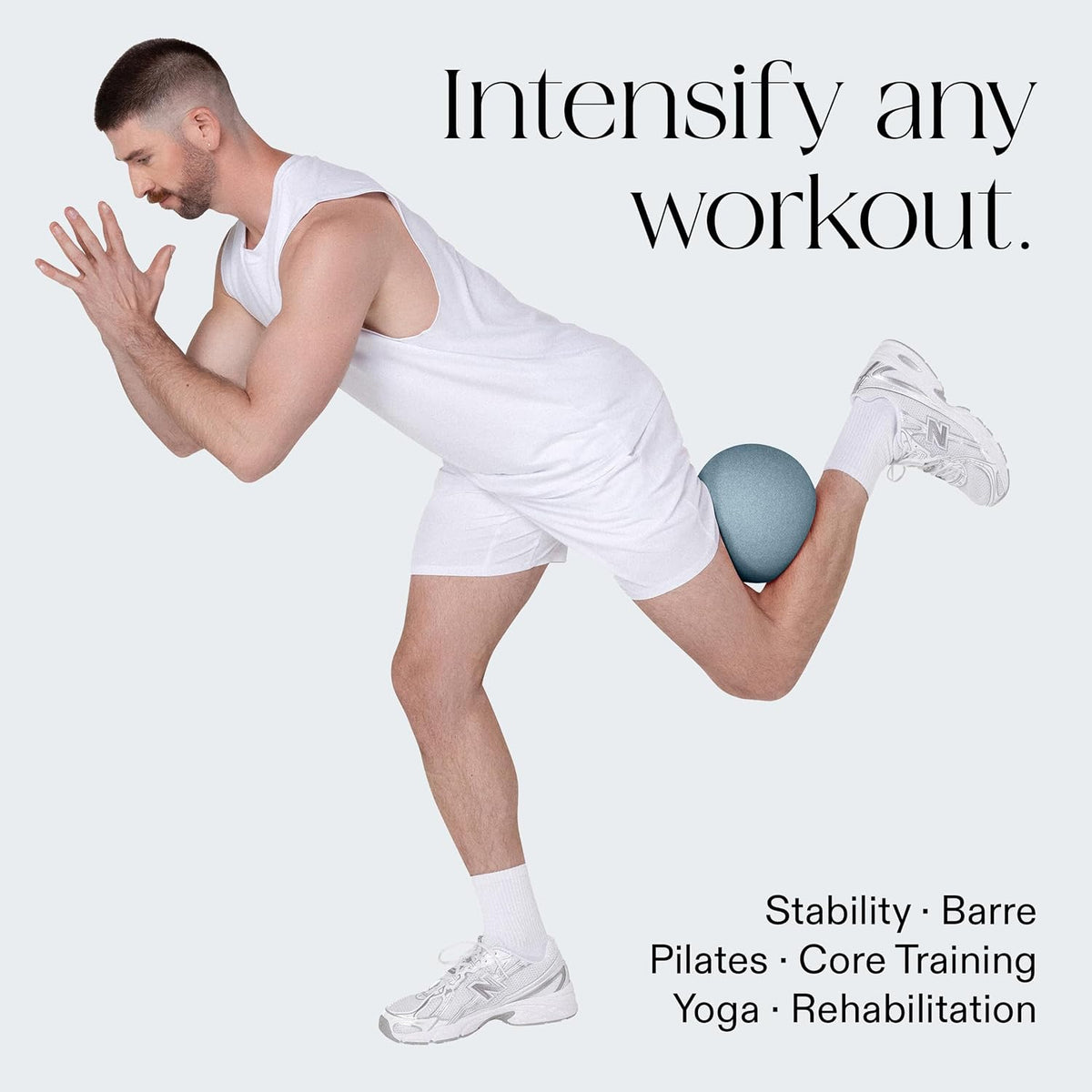 Bala Pilates Ball, Non-Weighted Exercise Ball - Small 8" Yoga Ball for Barre, Stretching, Strength & Core Training - Workout Accessory with Home Gym & Fitness Routines - 100% PVC ( No pump-box damage)