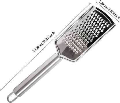 Honbay 1PCS Stainless Steel Cheese Grater Lemon Zester with Handle for Vegetables Lemon Cheese Chocolate