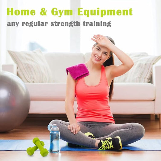 Saorzon Dumbbells Set of 2 Exercise Fitness Dumbbell for Home Gym Free Weights Hand Hex Dumb Bells