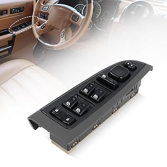 15883319 Front Driver Side Master Power Window Switch with Folding Mirror for 2003-2006 Chvey Silverado Avalanche Suburban Tahoe GMC Yukon Cadillac Escalade and H2, Replace DWS394