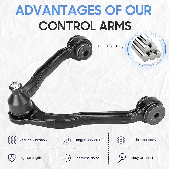 RK80942 Front Upper Control Arm wBall Joint Assembly Replacement for 2002-2006 Cadillac Escalade ESVEXT,Chevrolet,AvalancheExpressSilveradoSuburban 1500Express 2500 GMC SavanaSierraSavana 2500