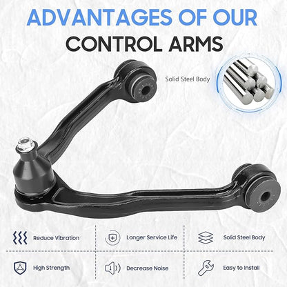 RK80942 Front Upper Control Arm wBall Joint Assembly Replacement for 2002-2006 Cadillac Escalade ESVEXT,Chevrolet,AvalancheExpressSilveradoSuburban 1500Express 2500 GMC SavanaSierraSavana 2500