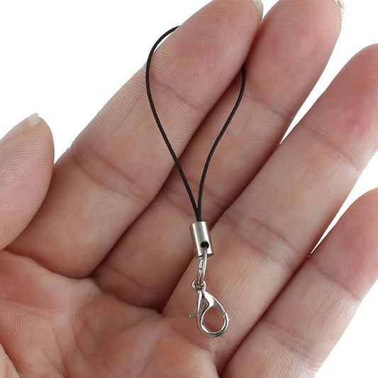 uxcell Metal Nylon 5cm 2" Long Lobster Clasp Closure Keychain Key Chain Strap