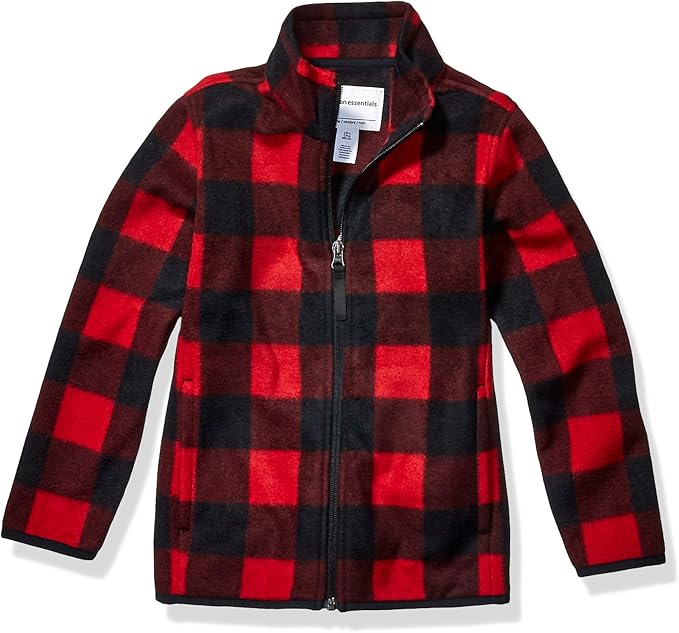 Essentials Boys and Toddlers' Polar Fleece Full-Zip Mock Jacket - Discontinued Colors