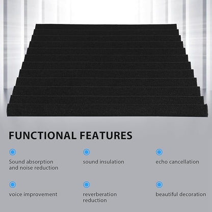 50Pcs 12 Slot Fire-Retardant Soundproof -Absorbing Cotton Egg -Absorbing Wall Panel