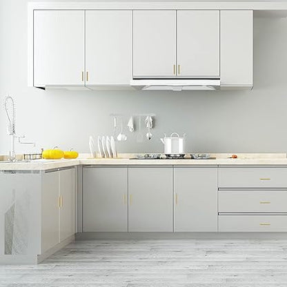 Cabinet Pulls Gold Cabinet Handles Square Drawer Pulls, 2 Pack 3-34 Inch Stainless Steel Kitchen Door Cupboard Cabinet Handles, Drawer Hardware Handles, 96mm Hole Centers