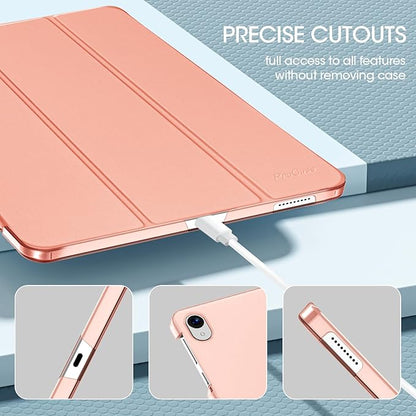 ProCase Onn tablet case. 10.1" 2024, slim smart protective cover with hard stand for Onn tablet. 10.1-inch 2024 Gen 4 Model - Papaya