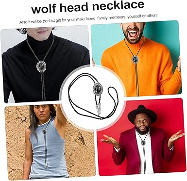 Gem Tie Man Bolo Tie Aqua Ties for Men Agate Necklace Neckties for Men Mens Neckties Western Style