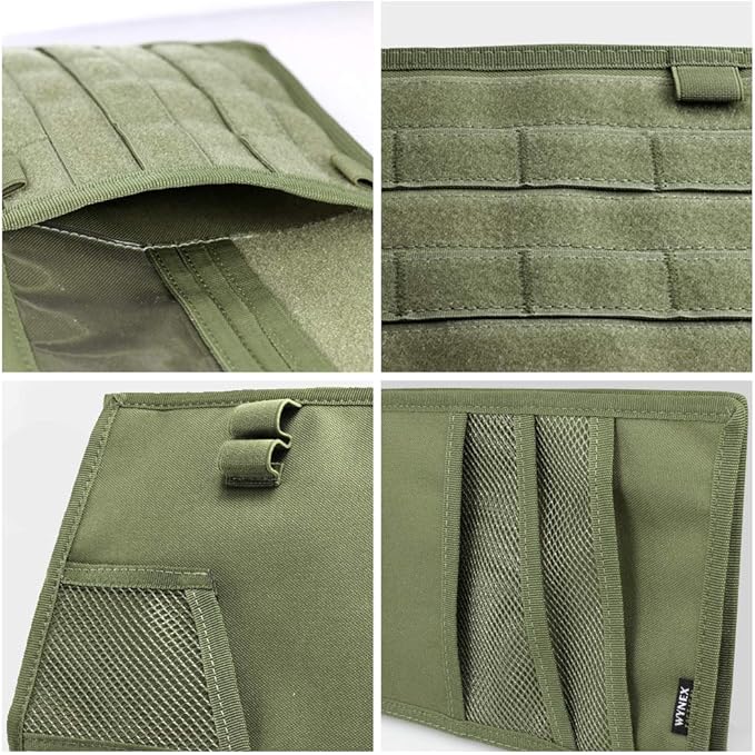 WYNEX Truck Sun Visor Organizer Molle Panel, Large Vehicle Visor Holder, Tactical Car Sunshade Storage Pouch, for Pickups, Vans, F150, F550, and Trucks