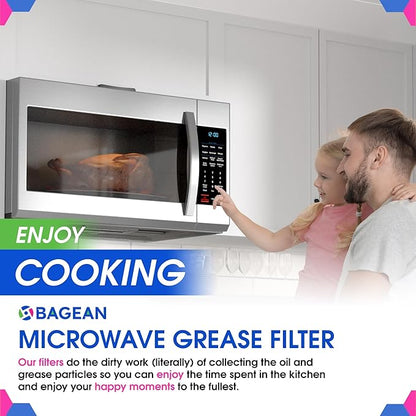 Microwave Charcoal Filter 6.15‚Äù x 3.95‚Äù for JX81J WB02X11536 WB06X10823 GE Microwave Filter Replacement - Vent Carbon Filter Freshens and Filters Kitchen Air in Over-The-Range Oven Stove Fan