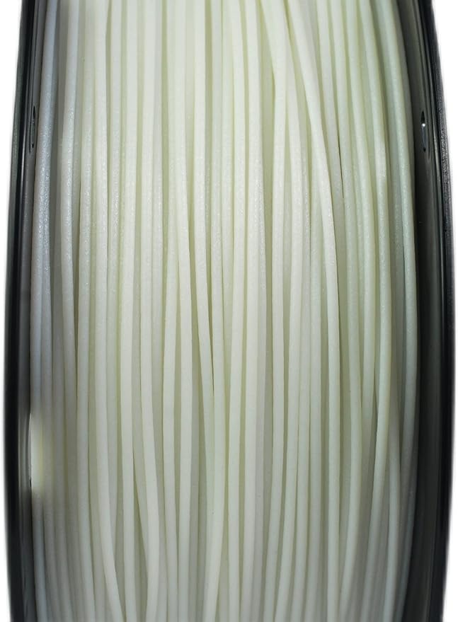 RANKI Glass Fiber Petg Filament 1.75mm 1KG, Outdoor Use Tough Glass Fiber PETG 3D Printer Filament, High Temperature Resistance, 1 KG Spool, (White)