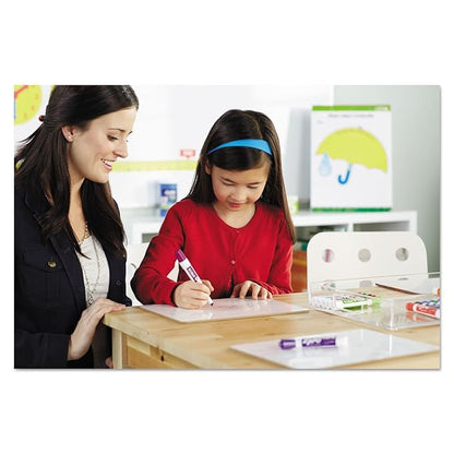 EXPO Low Odor Dry Erase Markers, Chisel Tip, Basic Assorted, 4 pk