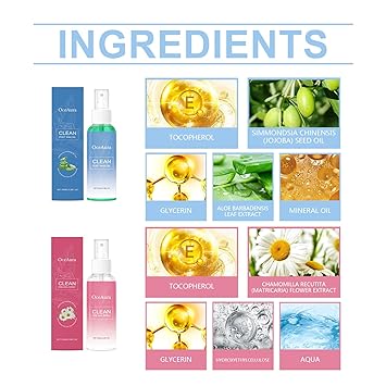 Care before and after hair removal spray gently moisturize and care skin hair cleaning and moisturizing care spray