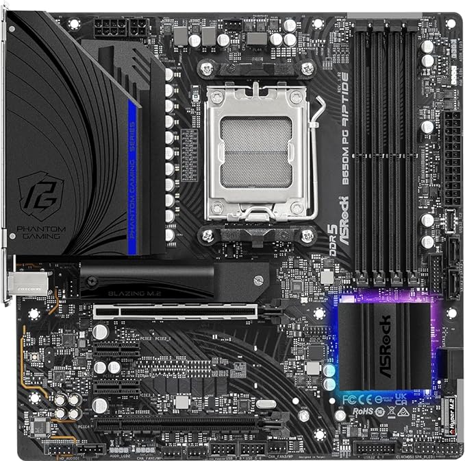 ASRock B650M PG Riptide AMD Ryzen 7000 Series Processors Motherboard