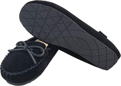 Clarks Womens Suede Moccasin Slippers