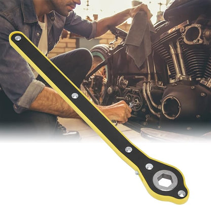 Ratchet Wrench, Labor Saving Jack Ratchet Wrench, Ratchet Spanner High Strength Hex Scissor, Tire Wheel Jack Ratchet Wrench with Ergonomic Handle for Travel Camping